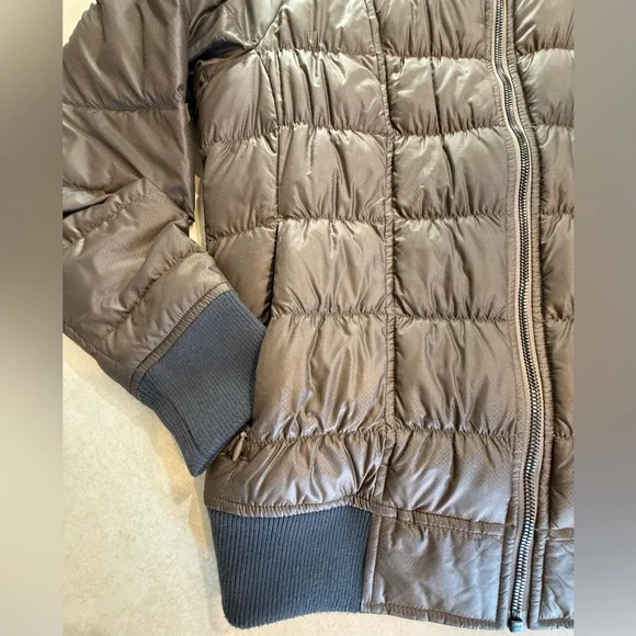 Athleta Taupe Quilted Bomber Jacket - Picture 2 of 7